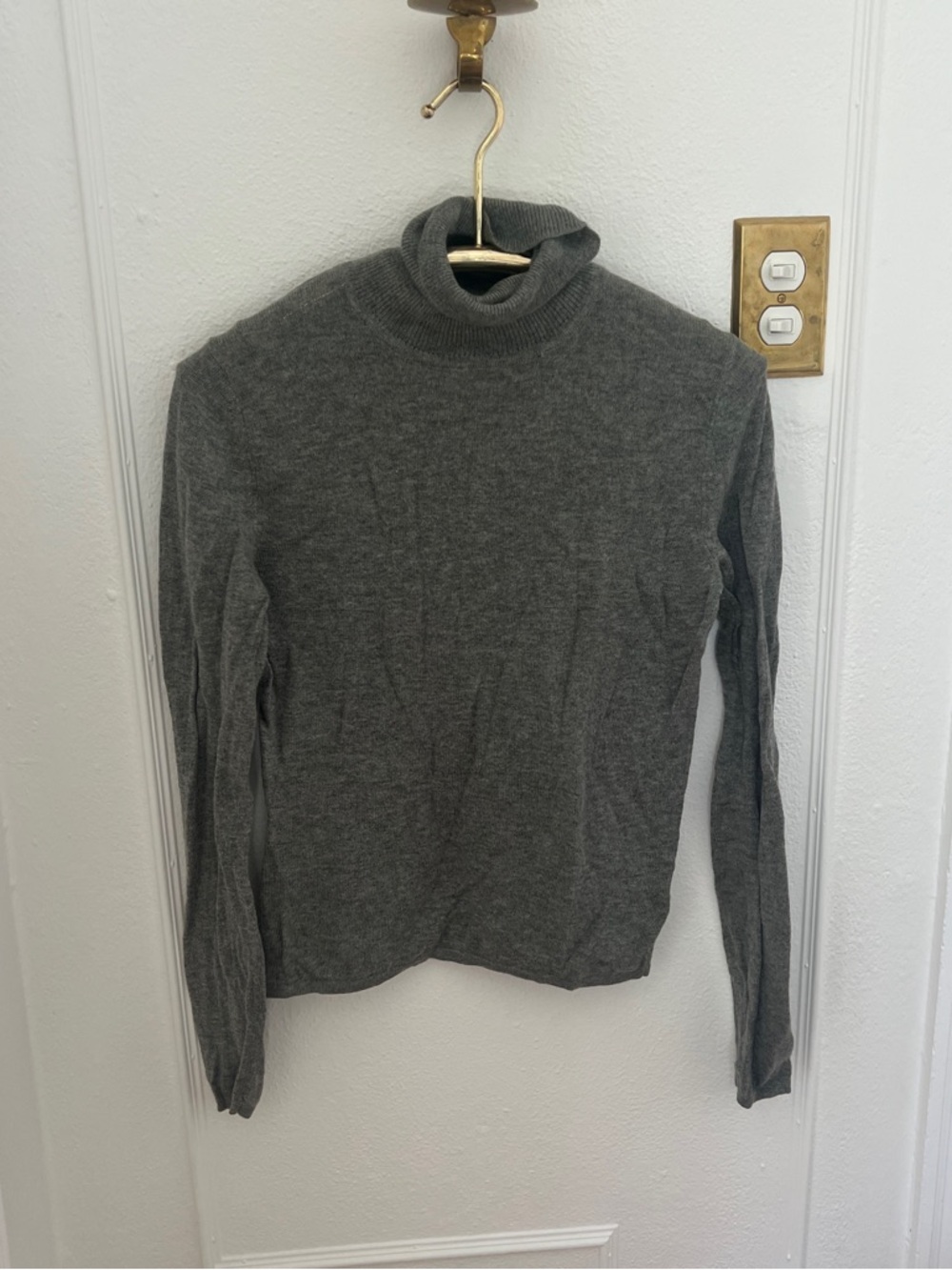 Cashmere Grey Turtleneck Sweater
